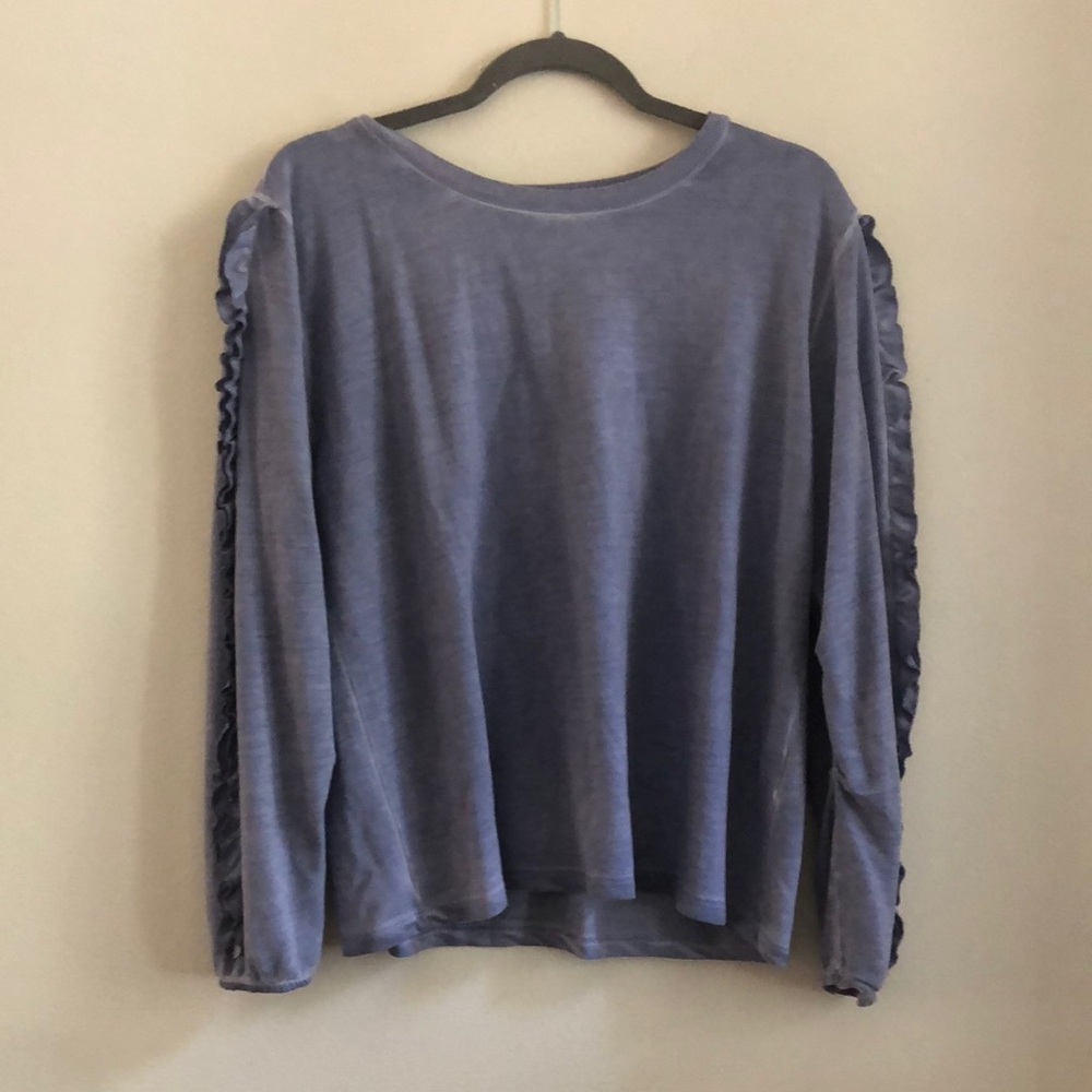 cozy blue long sleeve shirt